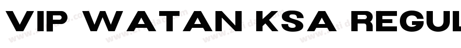 VIP Watan KSa Regular字体转换
